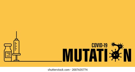 Coronavirus delta plus variant background. Mutation concept.
