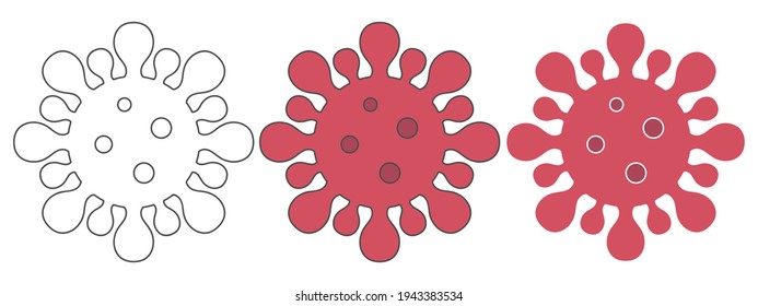 Coronavirus Design Vector Clipart Cartoon Illustration Stock Vector ...