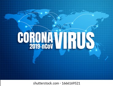 Coronavirus disease 2019, background vector illustration.