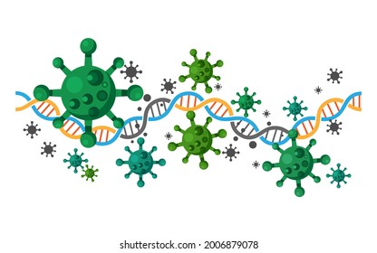 Coronavirus disease 2019 is a contagious disease caused by a new strain of coronavirus affecting people all over the world trying to find a vaccine to fight it, Vector illustration.