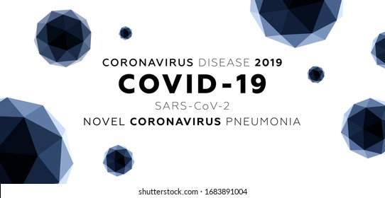 Doença por coronavírus 2019 Covid-19, pneumonia por coronavírus de Wuhan Novel, infecção por vírus SARS-CoV-2, forma 3d de célula para o perigo epidêmico Influenza respiratória por patógenos da China, placas pandêmicas, vetor EPS10