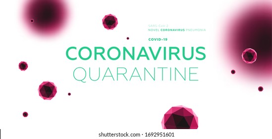 Coronavirus disease 2019 COVID-19, Wuhan Novel coronavirus pneumonia, SARS-CoV-2 virus infection cell 3d shape for epidemic danger China pathogen respiratory influenza, pandemic placards, EPS10 vector