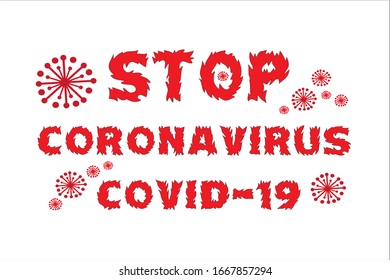 Coronavirus-Krankheit 2019, Texthintergrund.