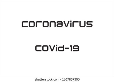 Coronavirus-Krankheit 2019, Texthintergrund.