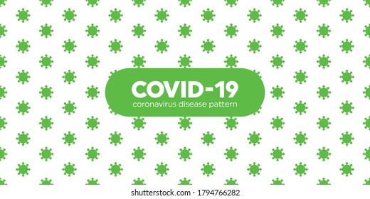 Coronavirus Disease Covid 19 Seamless Pattern