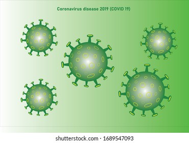Coronavirus disease (COVID-19) background vector