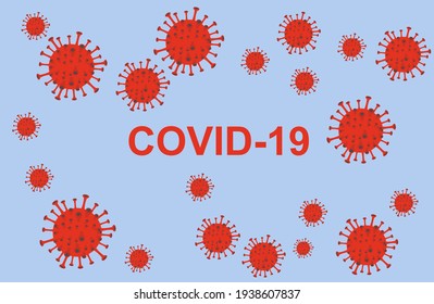 Coronavirus disease covid-19 background vector
