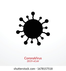 Coronavirus disease (COVID-19) Icon Vector Illustration. 2019-nCov / 2019 Novel Coronavirus Logo Design Vector Template
