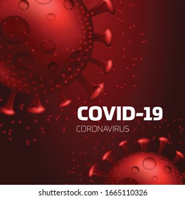 Coronavirus disease COVID-19 infection medical vector illustration.