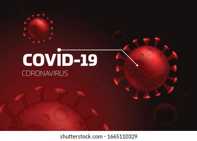 Coronavirus-Krankheit COVID-19 Infektion medizinische Vektorillustration Illustration.