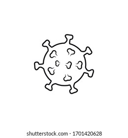 Coronavirus disease COVID-19 infection medical isolated. China pathogen respiratory influenza covid virus cells. New official name for Coronavirus disease named COVID-19.