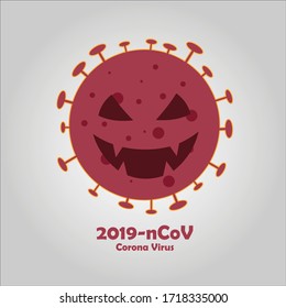 Coronavirus disease COVID-19 infection medical with typography and copy space. New official name for Coronavirus disease named COVID-19, pandemic risk background vector illustration
