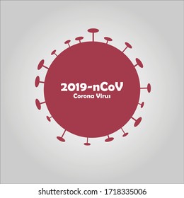 Coronavirus disease COVID-19 infection medical with typography and copy space. New official name for Coronavirus disease named COVID-19, pandemic risk background vector illustration