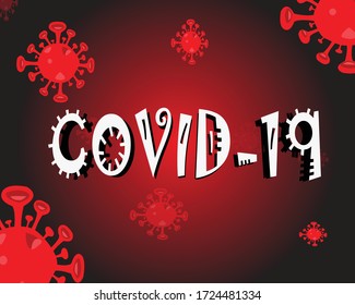 Coronavirus disease COVID-19 infection medical isolated. China pathogen respiratory influenza covid virus cells.