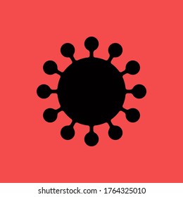 Coronavirus disease COVID-19 infection medical isolated. China pathogen respiratory influenza covid virus cells.vector illustration