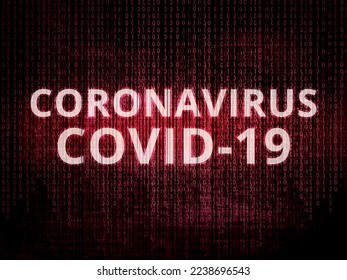 Coronavirus disease COVID-19 infection medical in vector background. China pathogen respiratory influenza covid virus cells.  Coronavirus disease named COVID-19 in vector illustration.