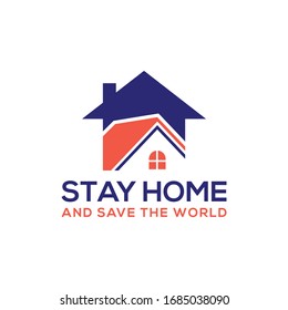 Coronavirus disease (COVID-19) Social Awareness Design. 2019-nCov / Novel Corona Virus Stay Home & Stay Safe Awareness Typography Vector Template