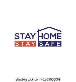 Coronavirus disease (COVID-19) Social Awareness Design. 2019-nCov / Novel Corona Virus Stay Home & Stay Safe Awareness Typography Vector Template