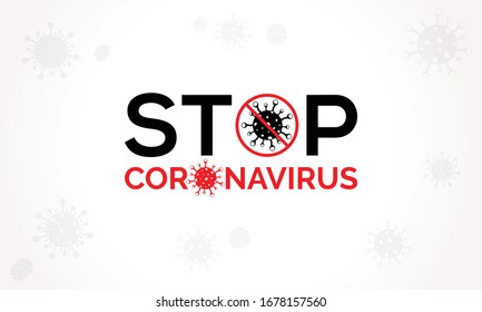 Coronavirus disease (COVID-19) Typography Design. 2019-nCov / 2019 Novel Coronavirus Logo Typography Vector Template