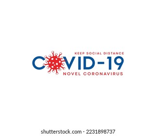 Coronavirus disease (COVID-19) Typography Design. 2019-nCov  Novel Coronavirus Vector templates