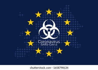 Coronavirus disease in European Union concept
