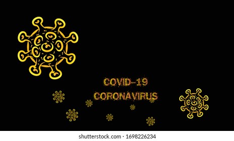 Coronavirus disease infection medical isolated. New official name for Coronavirus disease named COVID-19, vector illustration