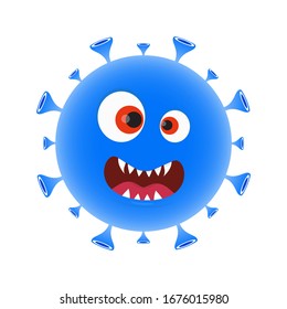 Coronavirus Disease Monster, Virus Illustration