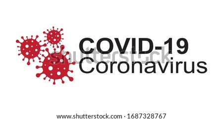 Coronavirus disease named COVID-19, dangerous virus vector illustration.