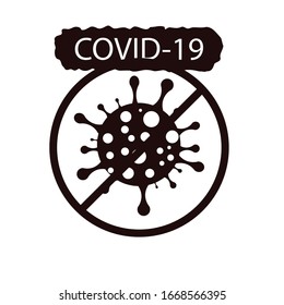 Coronavirus disease,covid-19 with  on white background. Virus Pandemic Protection Concept