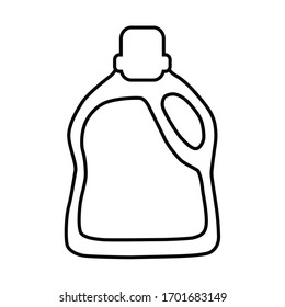 coronavirus disinfector object line icon
