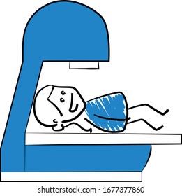 
Coronavirus. Doctor haciendo un análisis de mrt ct.
Caricatura de diseño de dibujos animados de la línea del doodle dibujada por la chica - contorno aislado de ilustración vectorial. Atención de salud y medicina.