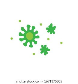 coronavirus doodle icon, vector illustration