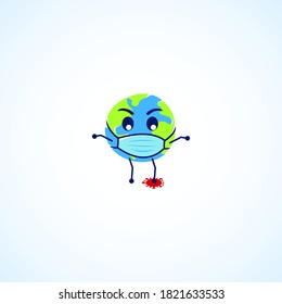 Coronavirus Emoji Vector Design Illustration For Banner and Background