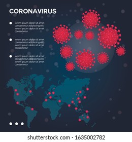 Coronavirus epidemic outbreak of the virus in China