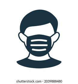 Coronavirus, facemask icon. Simple editable vector illustration.