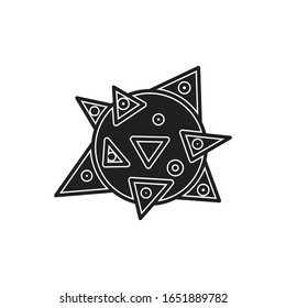 coronavirus flat icon, vector color illustration