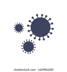 coronavirus flat icon, vector illustration