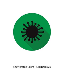 coronavirus flat icon, vector illustration