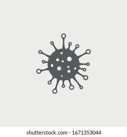 coronavirus flat minimalistic vector icon