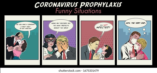 Coronavirus Funny Situations, Couples and Virus
