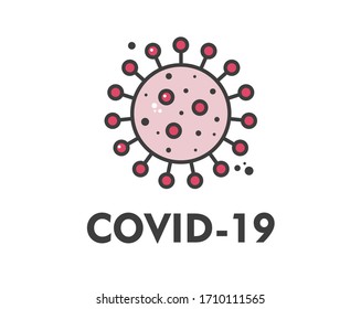 coronavirus global 
infection, flat icon