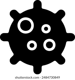 coronavirus glyph icon illustration vector