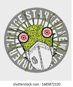 Coronavirus graphic design vector art