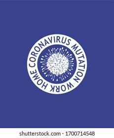 coronavirus graphic design vector art