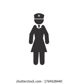 coronavirus and health concept, pictogram woman standing over white background, silhouette style, vector illustration