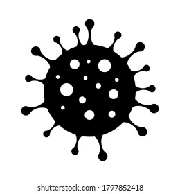 Coronavirus icon. 2019-nCoV Coronavirus Bacteria. Vector illustration