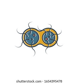 Coronavirus icon, 2019-nCov novel coronavirus concept resposible for asian flu outbreak 