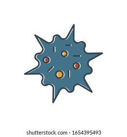 Coronavirus icon, 2019-nCov novel coronavirus concept resposible for asian flu outbreak 