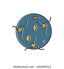 Coronavirus icon, 2019-nCov novel coronavirus concept resposible for asian flu outbreak 