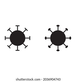 icono de coronavirus para aplicaciones y sitios web